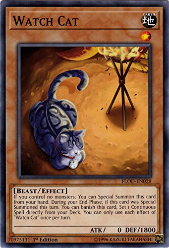 cat yugioh cards Amazon.com: Watch Cat - FLOD-EN028 - Common - 1st Edition