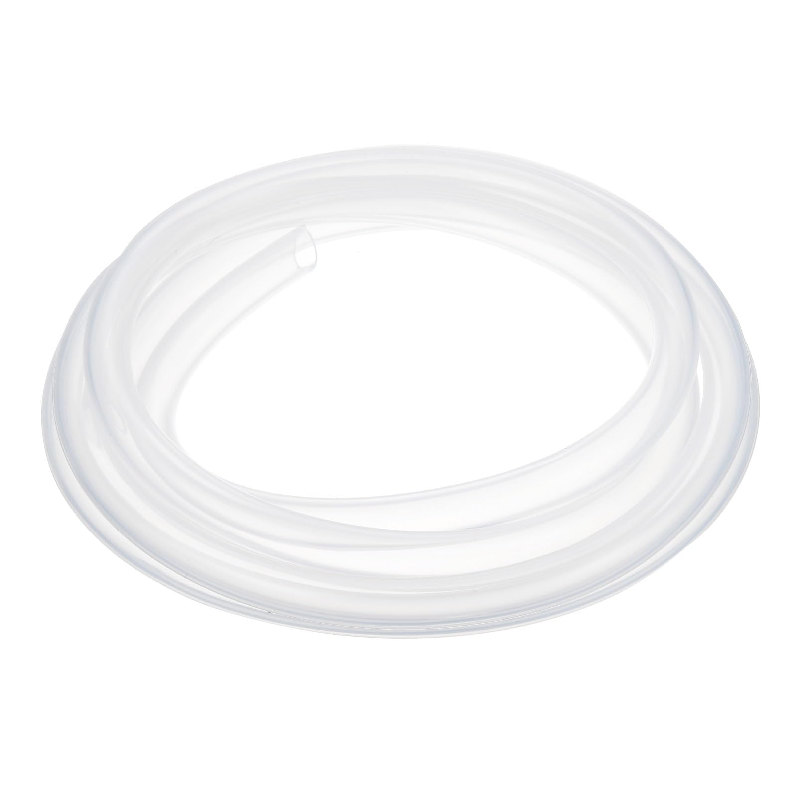 PATIKIL Tubo Silicone 1/2" Id x 3/4" Od, 1 Rotolo 19.7ft Tubo Flessibile Silicone Puro Alto Tubo Flessibile Trasparente per Trasferimento Acqua Aria Liquidi Produzione Birra Fatta Casa