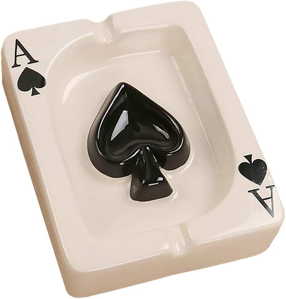 ashtray with poker