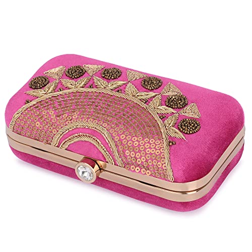Image of For The Beautiful You Neck Embroidered Women's Clutch