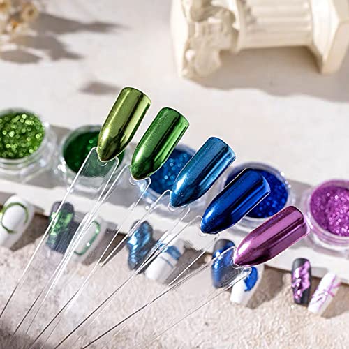 100 Stück Nagel Display Tips,Nail Art Tips Ring Stick,Mit Ring und Nummernaufkleber 1-100,Transparent Farbe Karte Platten,Nagel Salon Übungen Display Nail Tips