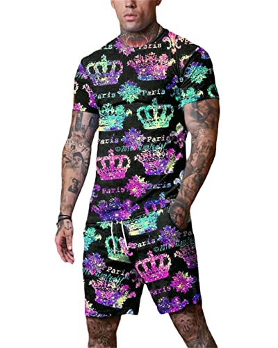 T-shirt de sport décontracté et short respirant ensemble d'été Stt-448