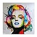 Produktbild MXJSUA DIY 5D Diamant Malen nach Zahlen Kits Vollrundbohrer Strass Bild Kunsthandwerk für Hauptwanddekor Marilyn Monroe 30x30 cm