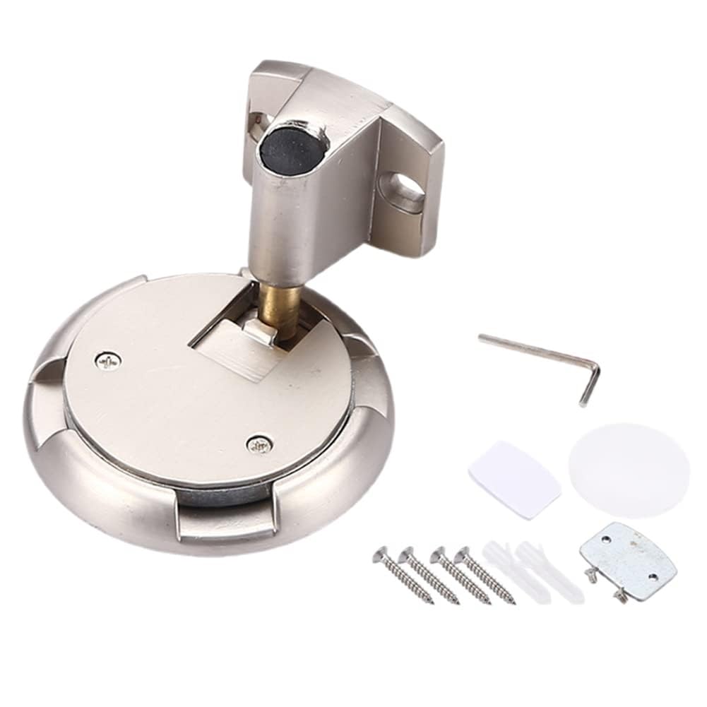 Luercher Color1 Door Stop Windproof Door Stoppers Adjustable Bottom Of Door Holder No Drilling Heavy Duty Mechanical Floor With Screws(Color1)