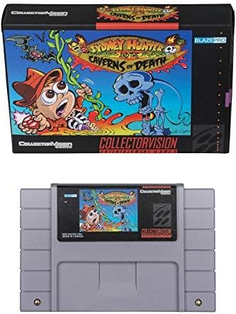 2018 SNES Sydney Hunter and The Caverns of Death by Collector Vision- Brand New Release- Retro-Style Game Adventure Platformer- Adventure/Puzzle Platformer for Super Nintendo- 16Bit