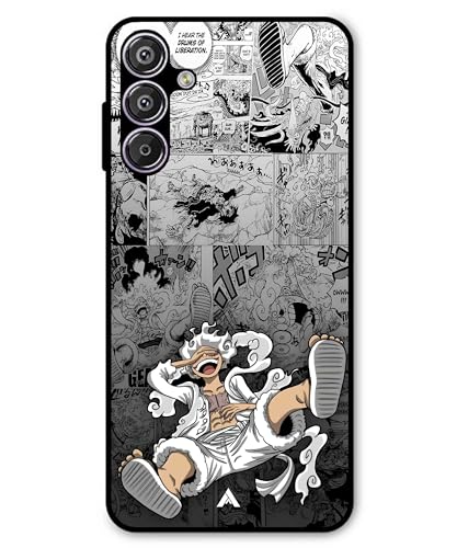 Image of Premium Anime 2 Case for Samsung Galaxy A16 (Glossy Finish) Soft-Touch Metal TPU Back Cover, Shockproof, Designer, Aesthetic Mobile Phone Case