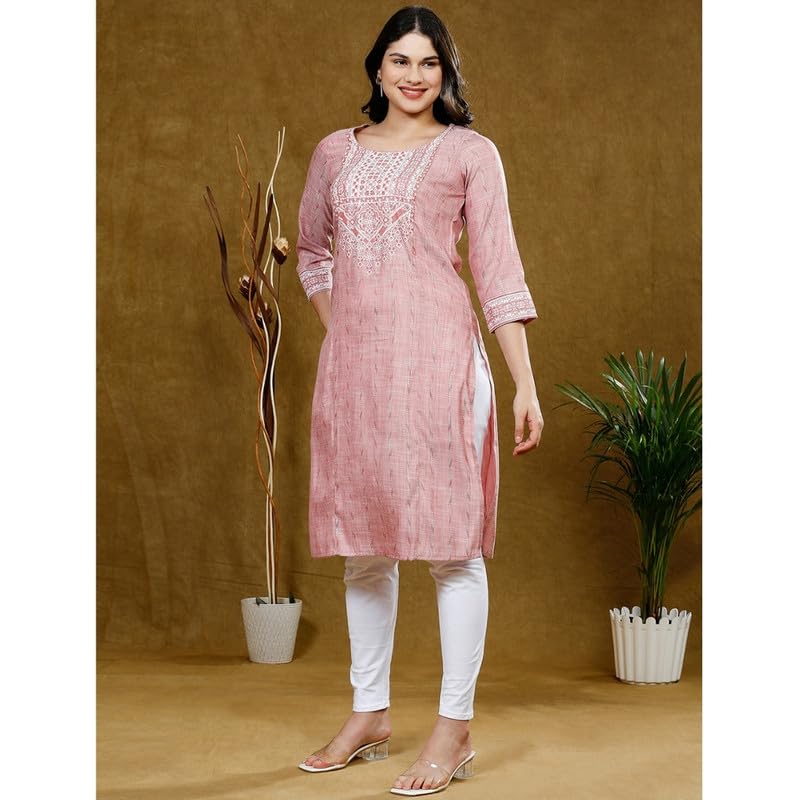 Image of True Shape Maternity Dresses for Women Cotton | Printed Feeding Aline Kurta with Dual Nursing Zippers in Polyester for Pre & Post Partum