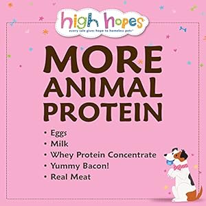 High hopes  every sale gives hope to homeless pets  bacon egg and cheese baked dog treats 10 ounce bag pack of 2 all natural dog treats grain free dog biscuits baked dog cookies   cucciolini doodles