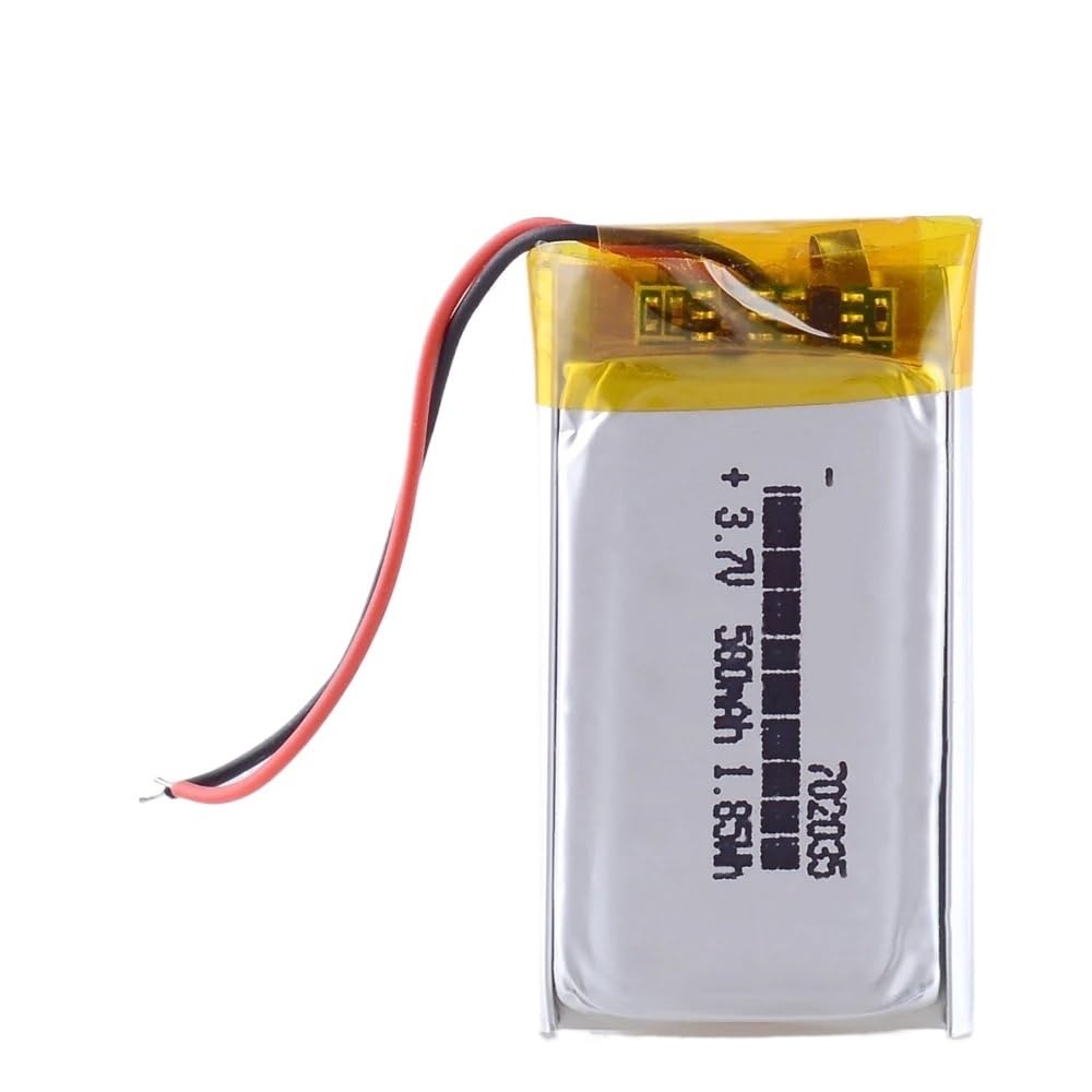 3,7 V 500 mAh (702035, 302035, 402035, 502035, 602035, 802035, 902035, 102035), 1 pièce(102035 800mAh)