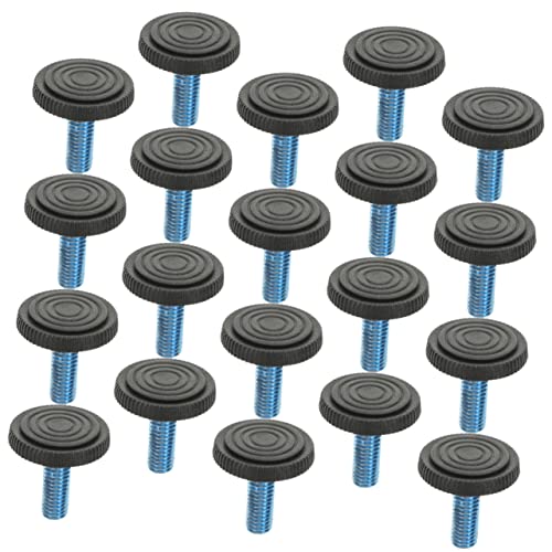 Angoily 30 Piezas Nivelador De Muebles Soportes Pies De Nivelación De Muebles Niveladores Pararse Industrial De Pie Arrasamiento Mesa Tubo De Subida Madera Dura Escritorio Black Hierro