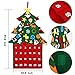 Tencoz Felt Christmas Tree Fabric Advent Calendar, 24 Days Countdown to Xmas DIY Decorations Wall Door Hanging Gift with Pockets for Kids