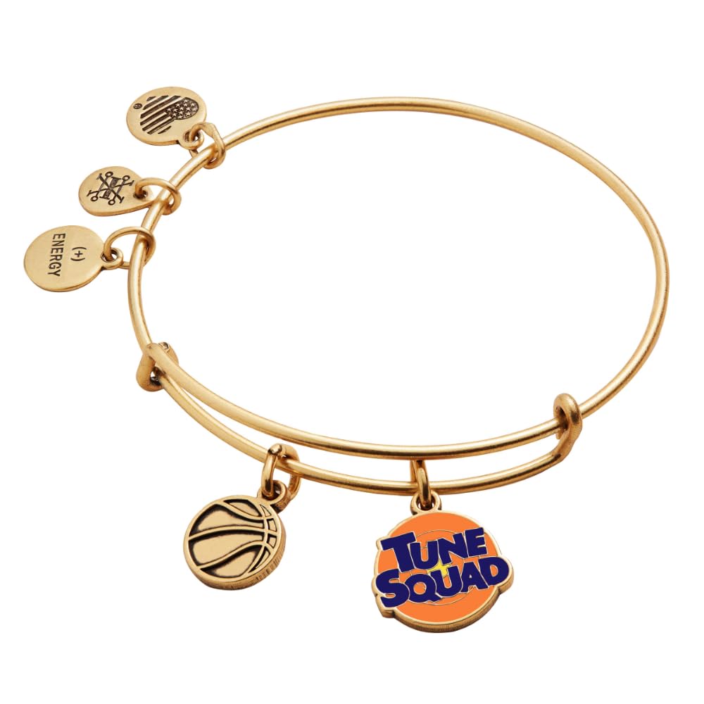 Alex and AniAS21EBSJ05RG,Space Jam Tune Squad Duo Charm Expandable Bangle Bracelet,Rafaelian Gold,Orange, Bracelets