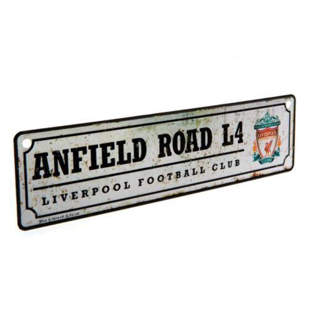 Liverpool Fc Retro Vintage Window Wall Metal Sign Anfield Rd L4