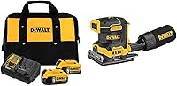 Vista 1 de Dewalt - Juego de inicio de batería de 20 voltios máximo con 2 baterías, 5.0 Ah, DCB205-2CK, 20 voltios máximo, lijadora orbital, lija, velocidad