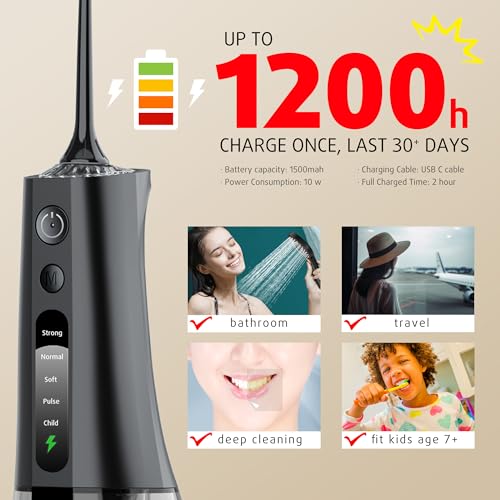 G.Catacc #1 WATER DENTAL FLOSSER Kids Water Flosser, Portable Water Flossers thumb #2