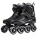 Pattini in Linea Pattini a Rotelle da Esterno Comodi E Traspiranti per Uomo E Donna per Fitness per Adulti Pattini in Linea Professionali Pattini a Rotelle Unisex,Nero,37
