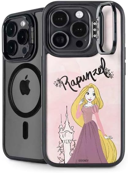 Skinit Kickstand Phone Case Compatible with iPhone 15 Pro Max - Officially Licensed Disney Princess Rapunzel Never Too Old to Dream Art Design