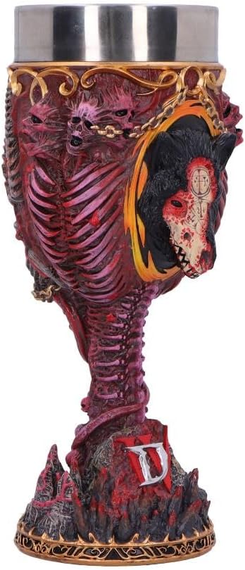 Nemesis Now Diablo IV Mephisto Goblet, Dark Fantasy Drinkware, Collectible Diablo IV Merchandise and Gifts