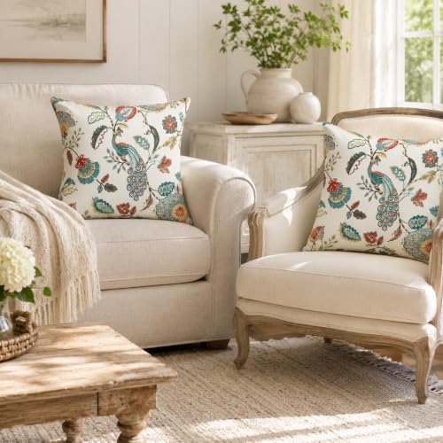 Image of Clasiko Cotton Cushion Covers Set of 5; 16x16 Inches; Tulip Treats
