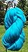Teal Blue Wool Top Roving Fiber Spinning, Felting Crafts USA (4oz)