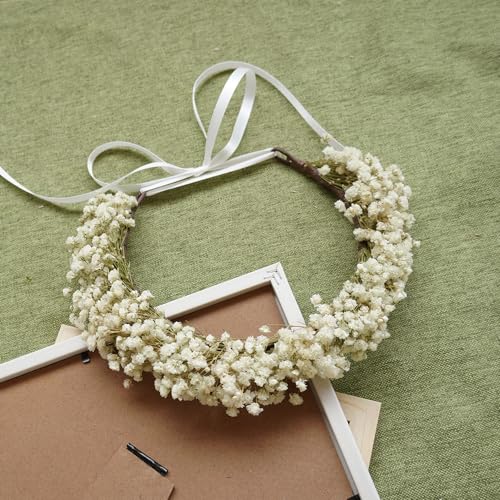 Corona Boho de Flores Secas para Novia miniatura 2