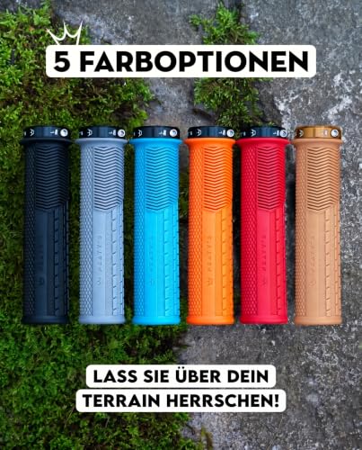 Peaty's Monarch Grips Fahrradgriffe - Knurl Fahrrad Lenkergriffe, Fahrradgriffe Ergonomisch für Komfort, Fahrrad und MTB Griffe… – Ansicht 6