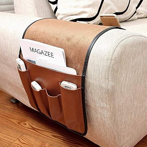 No-slip Leather Sofa Remote Control Holder Cover