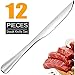 Produktbild Elegant Life Steakmesser, 12 Stück Steakbesteck Tomatonmesser, Besteck Steak Messer Küchenmesser Glatt Geschliffene Klingen aus rostfreiem Japan-Edelstahl für Heim und Restaurant