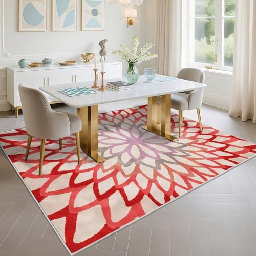 Moquette chambre facile d'entretien 130x200cm rouge - 6