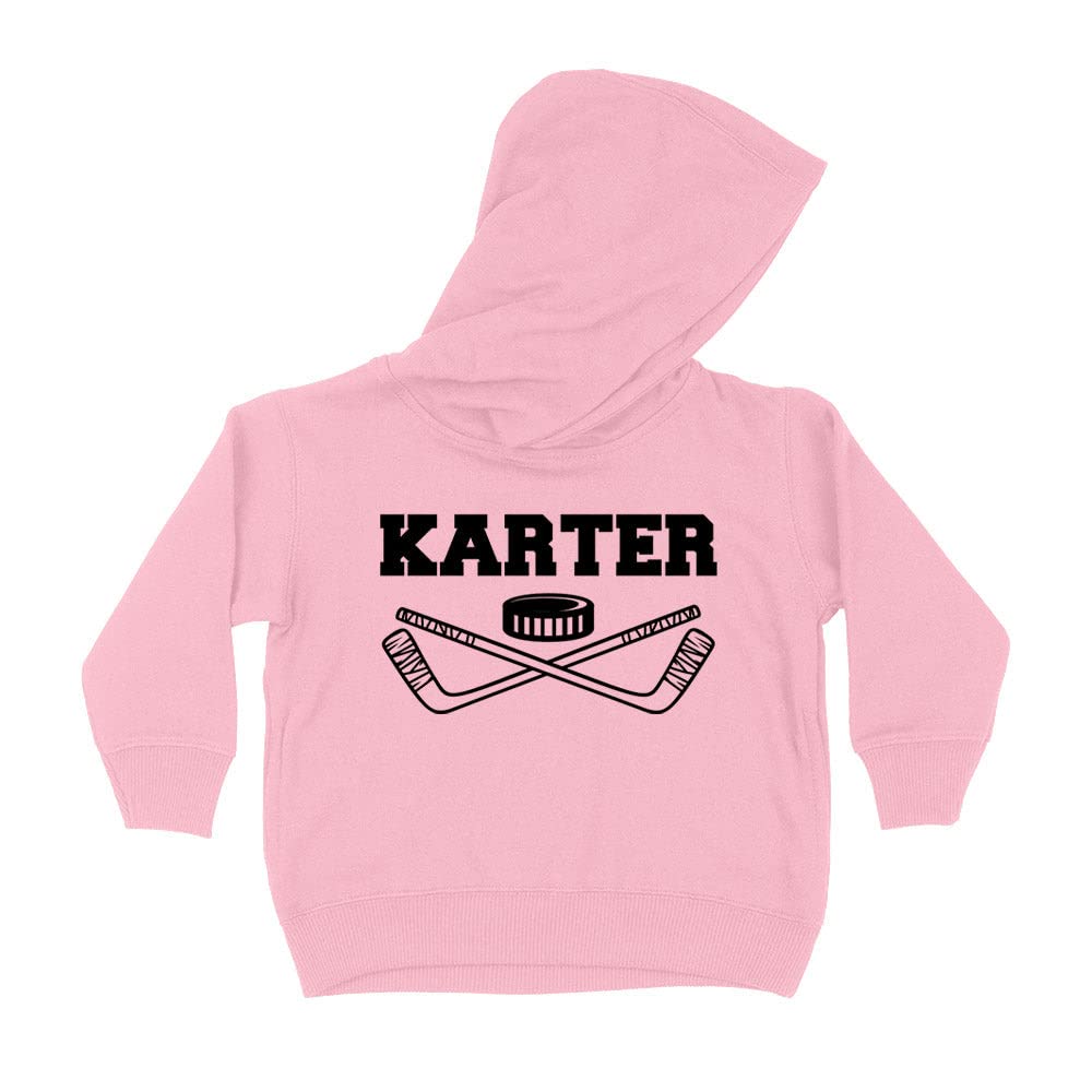 Hockey Karter Kids Hoodie Sweatshirt Toddler 5T Light Pink
