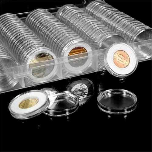 Capsulas Transparentes para Monedas con Caja Organizador miniatura 6