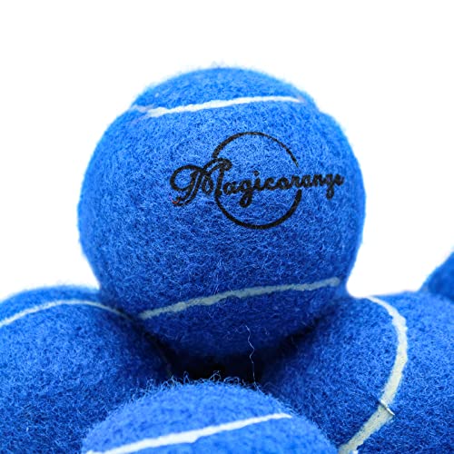 Image of Tennis Balls, Magicorange 30 Pack Advanced Training Tennis Balls Practice Balls, Pet Dog Playing Balls, Come with Bag for Easy Transport, Good for Beginner Training Ball (Dark Blue)