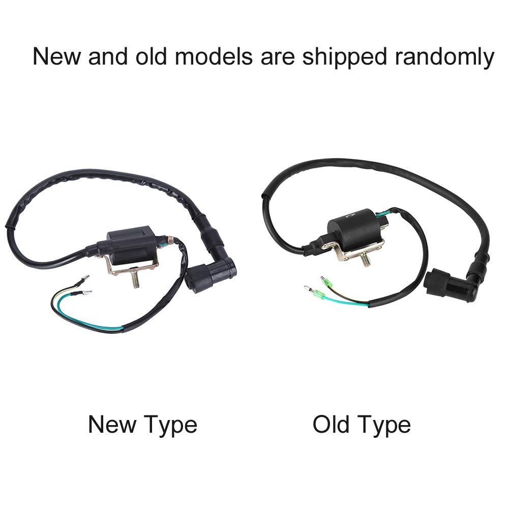 Qiilu Encendido Dirt Bike, Bobina de encendido 12 V para 50 CC 70 CC 90 CC 110 CC 125 CC Pit Dirt Bike ATV