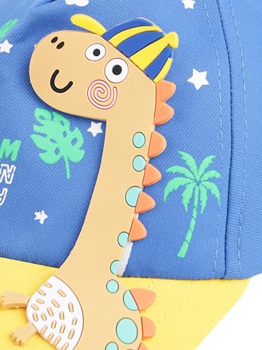 Image of PASSION PETALS Summer Dino Rockstar Baseball Cap for Kids Boys and Girls 2-4Years