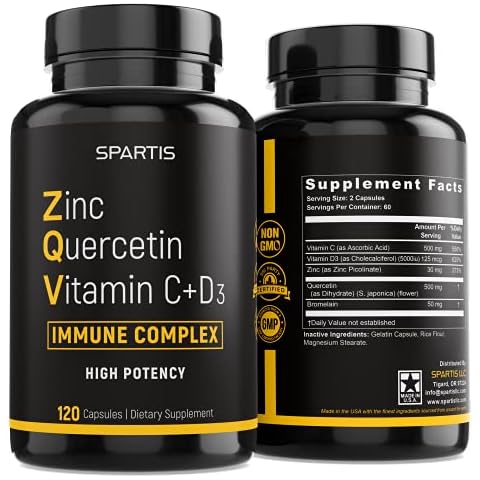 SPARTIS Zinc Quercetin 500mg Supplement Cover