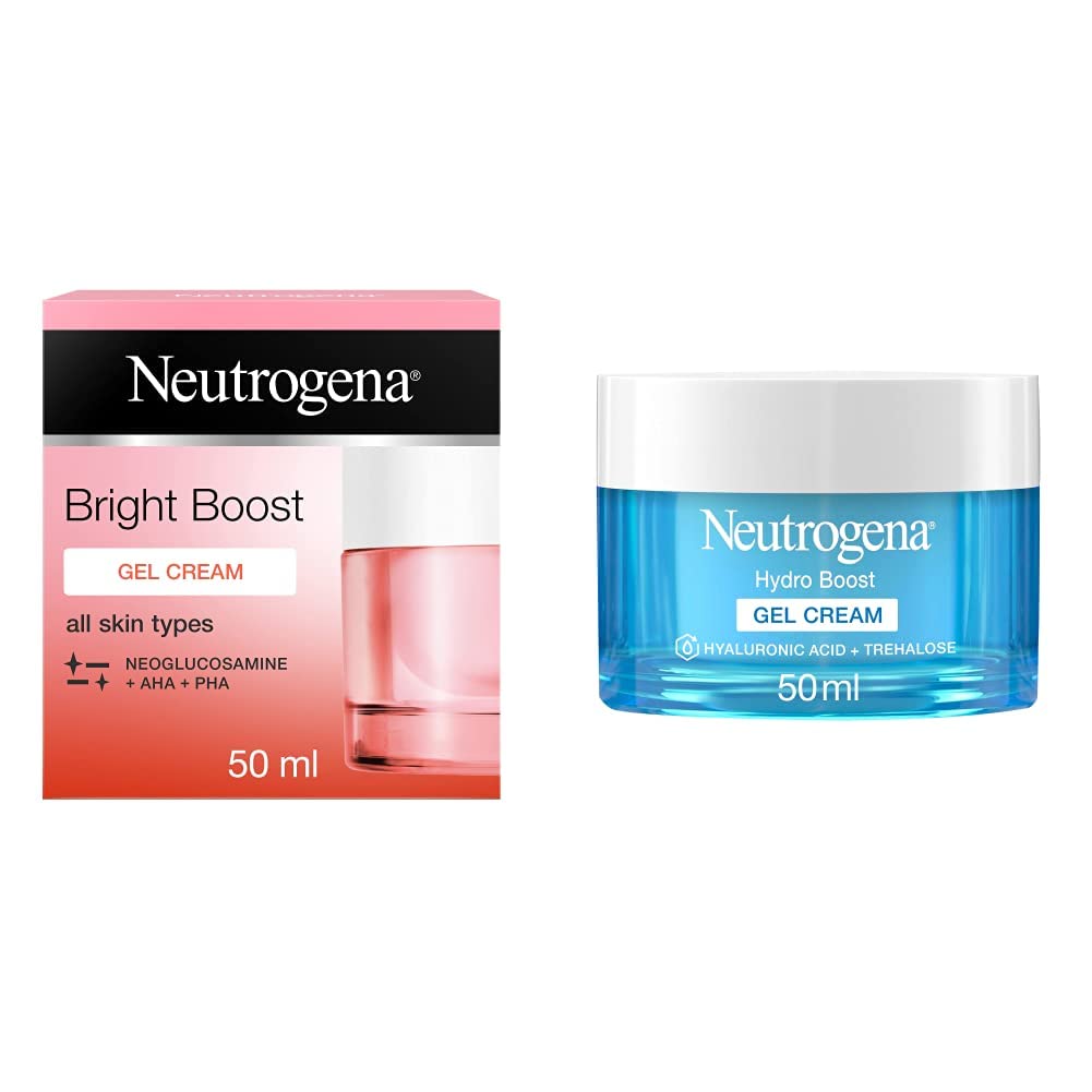 Gel Cream, Bright Boost, 50 ml & Face Cream Gel Hydro Boost 50Ml