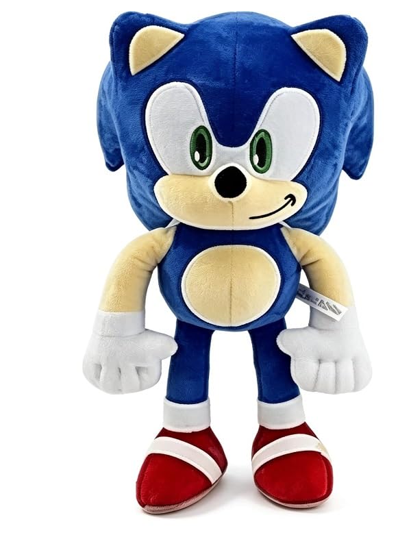 25cm Sonic Plush Toy - Cute Cartoon Sonic Action Figure Doll for Kids and Collectors MK8400 one size