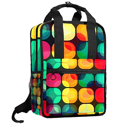 Sac à dos pour garçons bleu avec bretelles réglables et motif fleurs