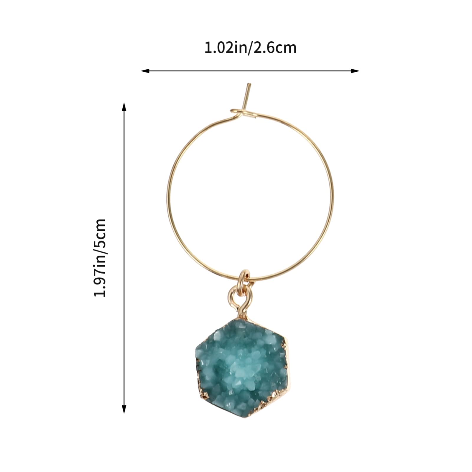 Cabilock 6 Pcs bottle pendant easter wine charms beach charms Crystal Wine Charms beach glass wine glass identifiers wine glass marker wine glass trinkets recognizer resin round