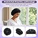 Yuanan 12 PCS Bonnet for Sleeping Men, Silk Bonnets for Women Bulk Elastic Satin Bonnet for Curly Hair Silk Bonnets for Black Women and Men with Curly Hair and Nightcaps-Black