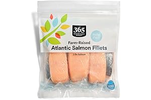 Wild Caught Whole Foods Fish Frozen Atlantic Salmon Fillet