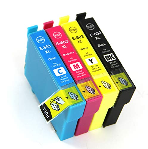 DigitalTech® - Cartuchos 603 XL compatibles con Epson Workforce WF2850DWF WF2835DWF WF2830DWF WF2810DWF WF2850 WF2835 WF2830 WF2810 y Expression Home XP4105 XP4100 XP3105 XP3100 XP2105 XP2100