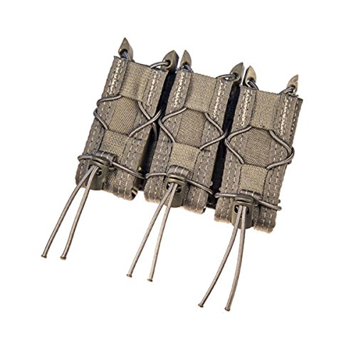 HSG Triple Pistol Taco Molle Holds 3 Pistol mags or Other Tools Pouch Olive Drab