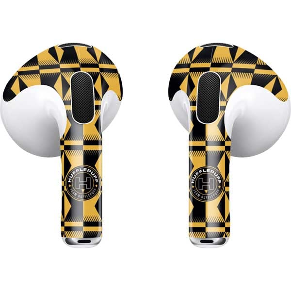 Skinit Decal Audio Skin Compatible with Apple AirPods (3rd Gen, 2021) - Officially Licensed Warner Bros Team Hufflepuff Design