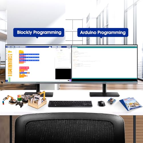 ACEBOTT 3-in-1 ESP32 IoT Control Smart Factory Starter Kit, Electronics Programming Kit Compatible with Arduino Scratch Online Tutorials, School DIY Education Solution Series STEAM Set for Teens 12+ - Image 5