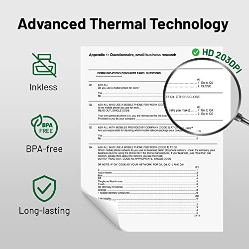 Omezizy A4 Thermal Paper A4 Thermal Printer Paper Compatible With 