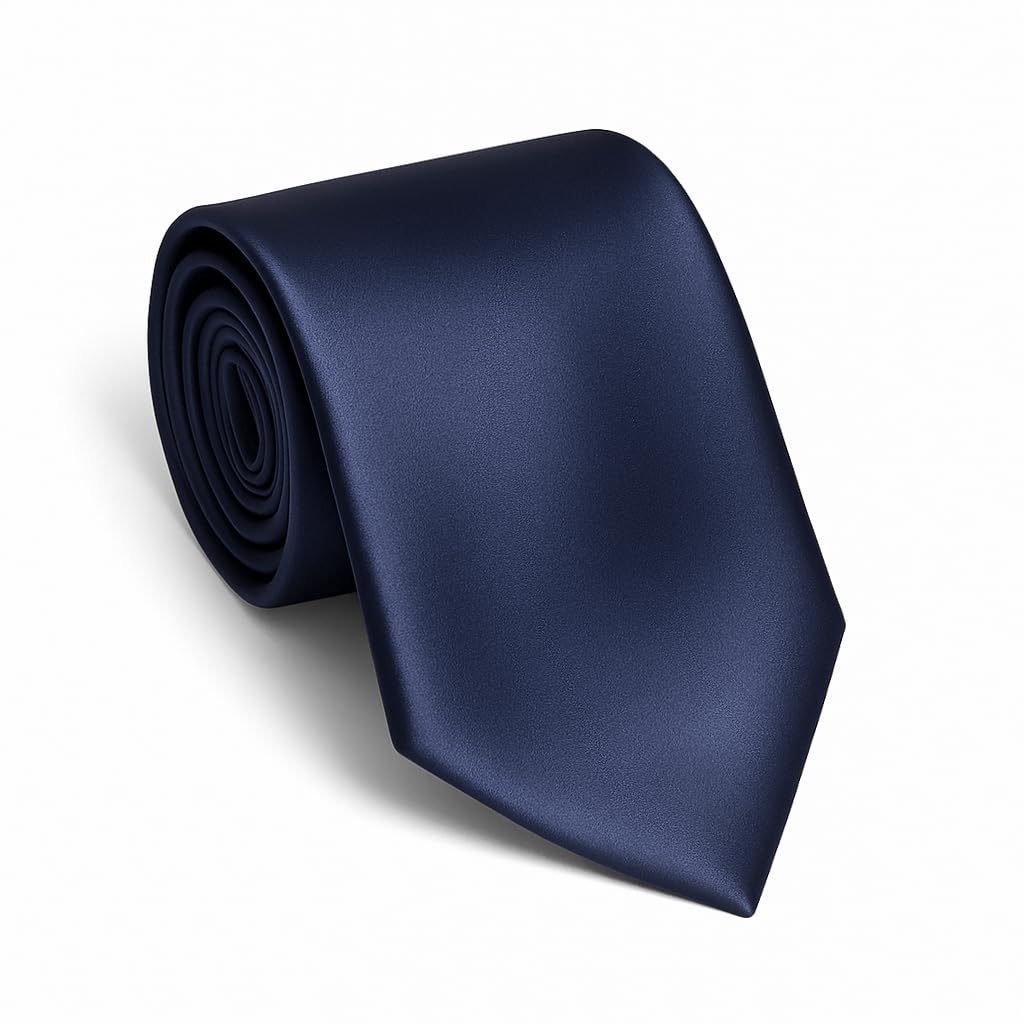Remo Sartori - Elegante Cravatta Sposo per Cerimonia in Puro Raso di Seta Lucida, Made in Italy, Uomo