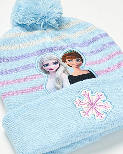 Disney girls Girls Frozen Winter Hat and 2 Pair Gloves Or Mittens (Age 2-7)4