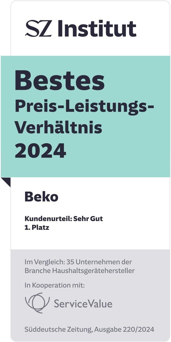 Beko BDIN16430 b300 Einbau-Geschirrspüler 60 cm vollintegriert 14 Maßgedecke 3 Spülebenen 5 Temperaturen 6 Programme