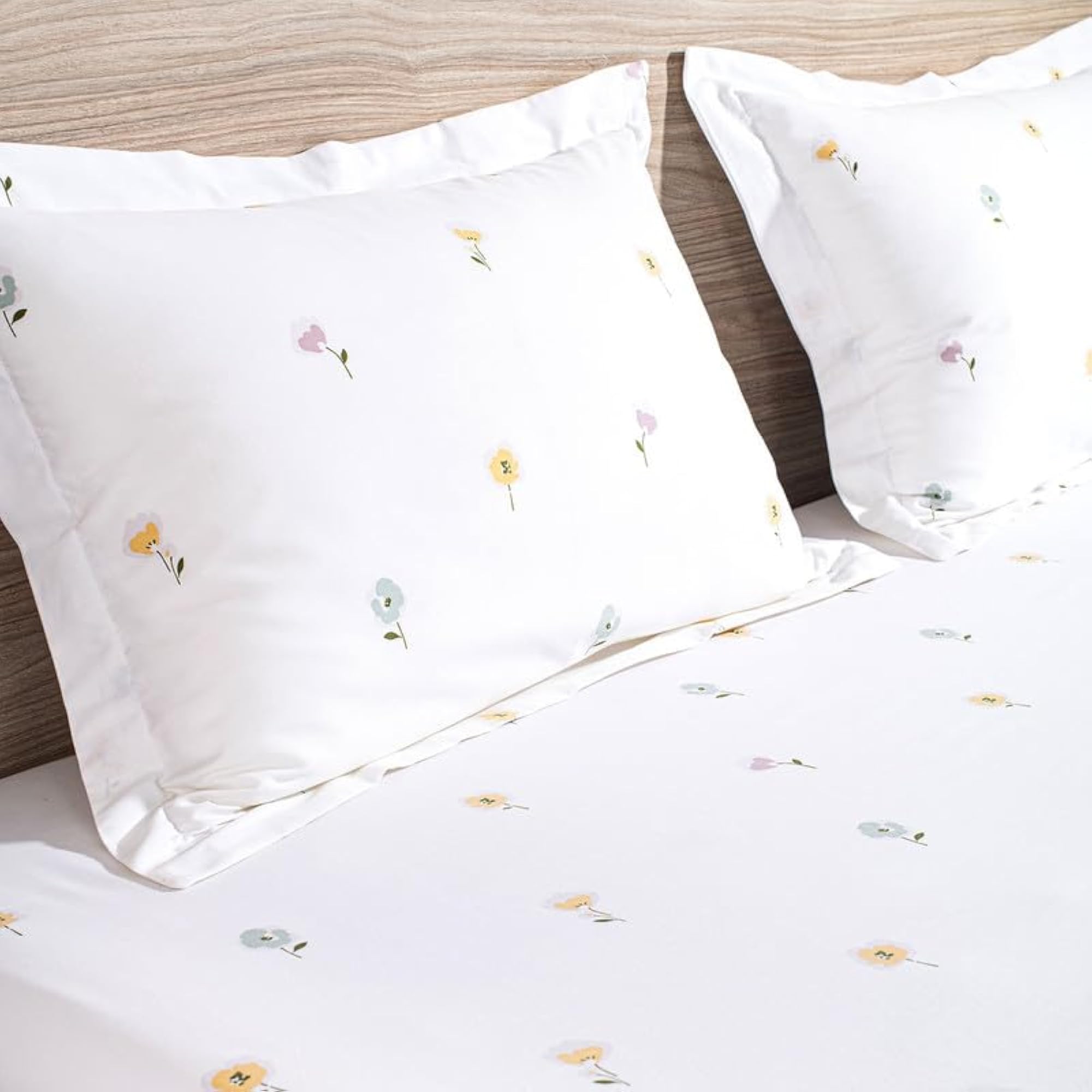 400 TC 100% Cotton Single Bedsheet Set, Soft Breathable